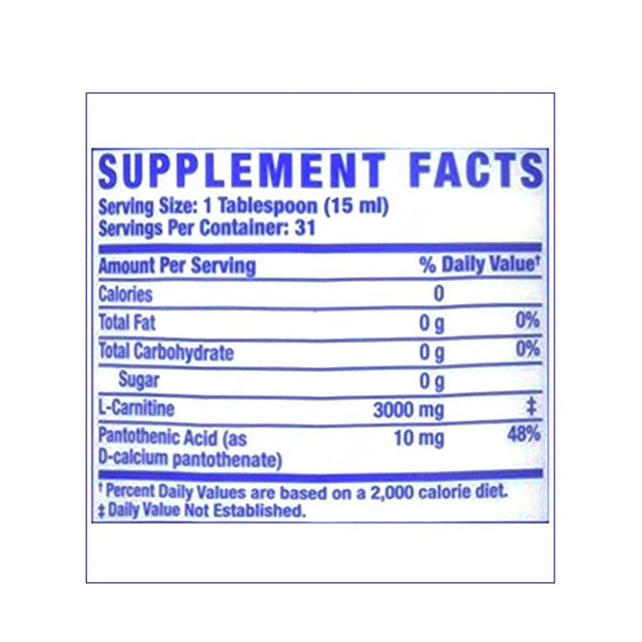 Ronnie Coleman Signature Series L-Carnitine - 3000 Mg Liquid